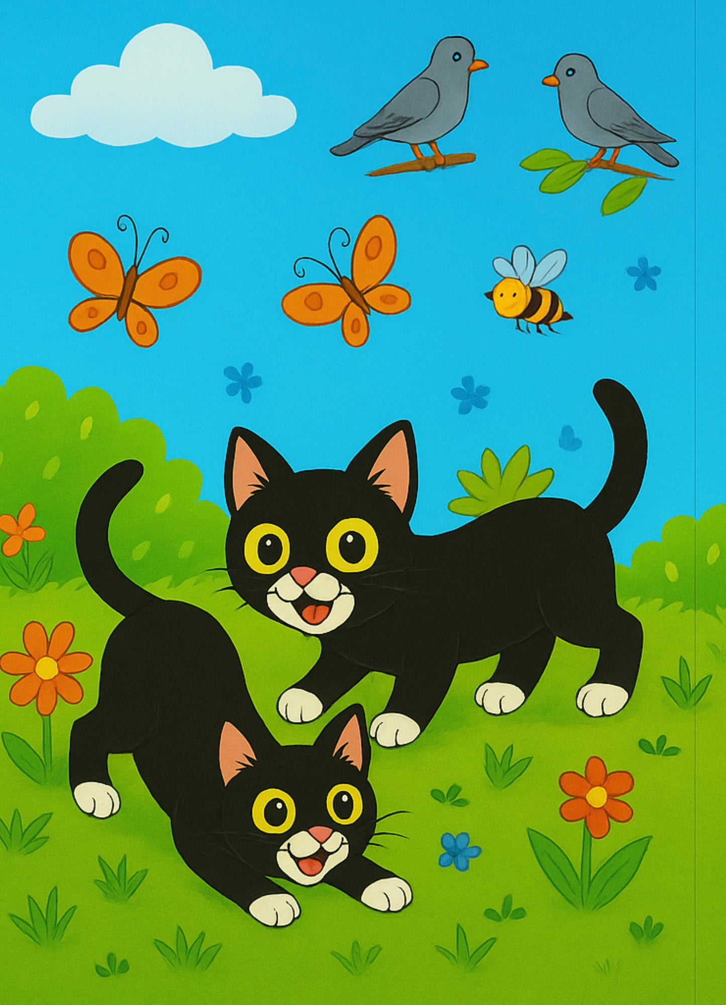 The Garden Adventures of Mittens & Simba Colouring Book