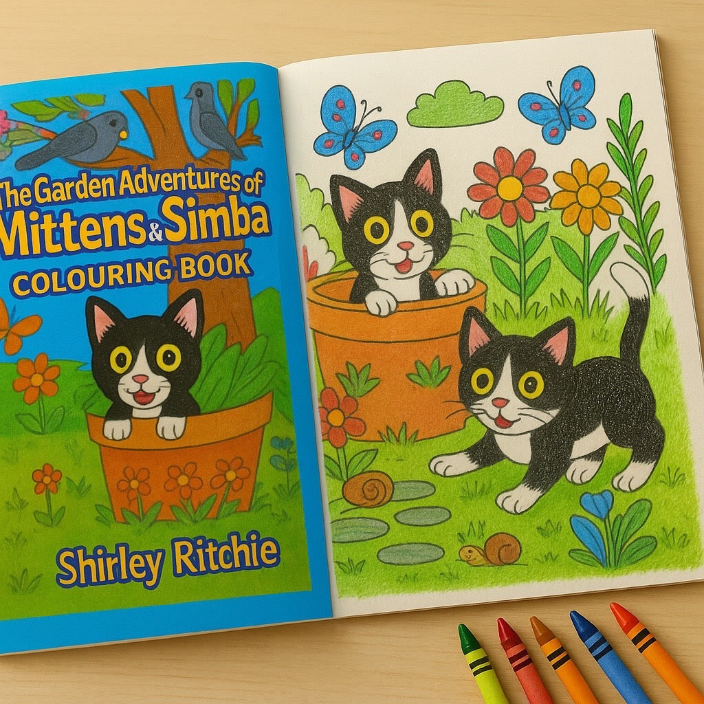 The Garden Adventures of Mittens & Simba Colouring Book
