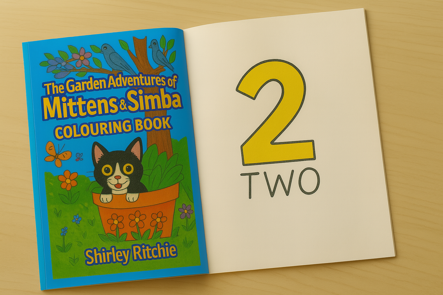 The Garden Adventures of Mittens & Simba Colouring Book